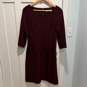 MM LaFleur Alexandra 2.0 dress with pockets size 4 - color claret